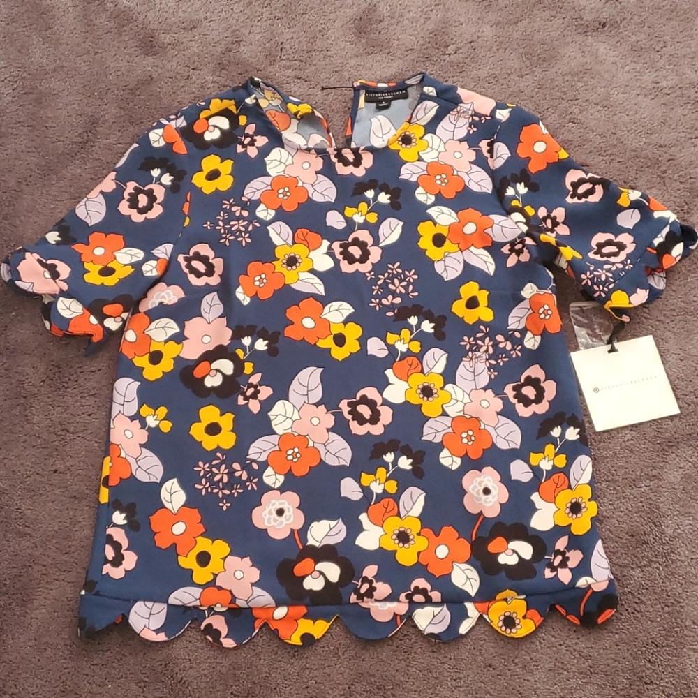 Victoria Beckham floral blouse